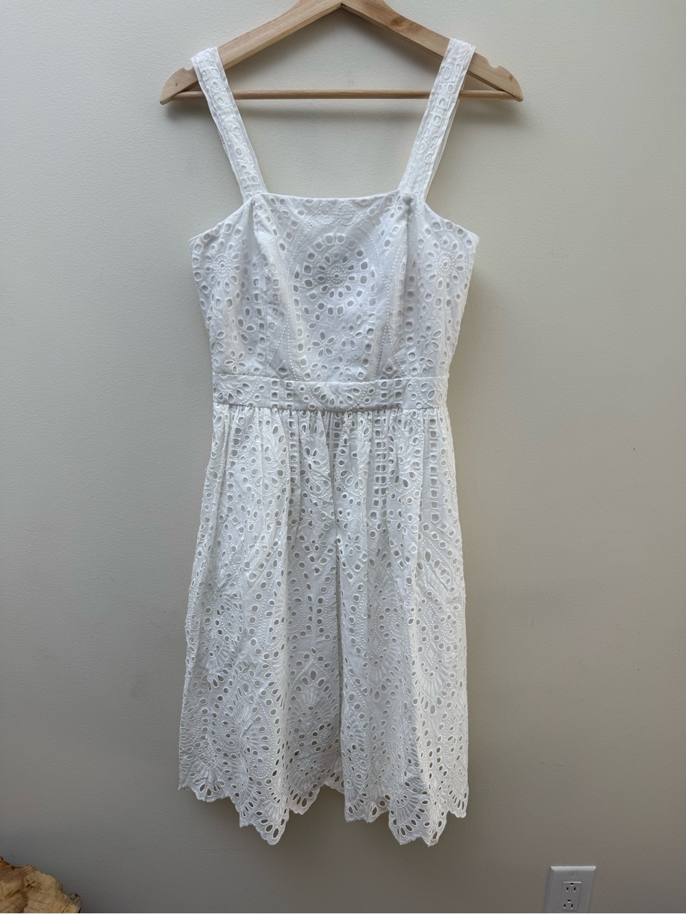 Vineyard Vines White Eyelet Strap Dress